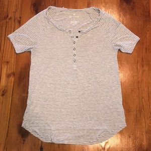 American Eagle Short Sleeve Striped Shirt